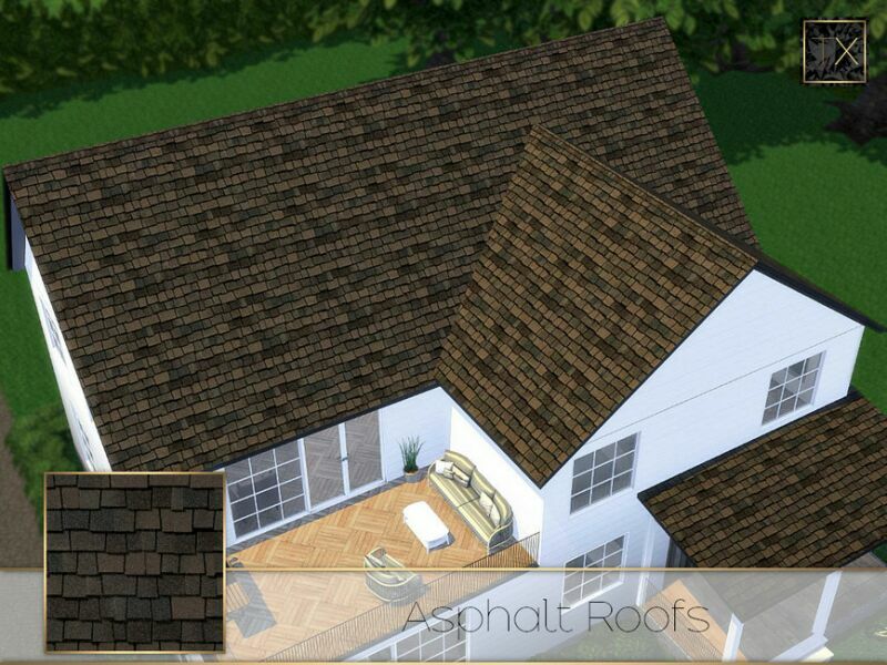 Asphalt Roofs By Theeaax 4 sims 4 cc asphalt roofs by theeaax 3
