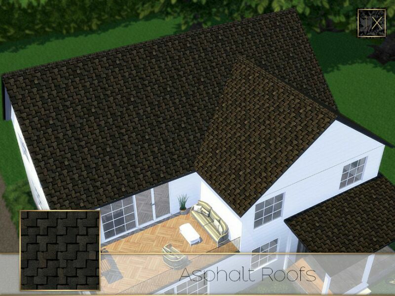 Asphalt Roofs By Theeaax 3 sims 4 cc asphalt roofs by theeaax 4