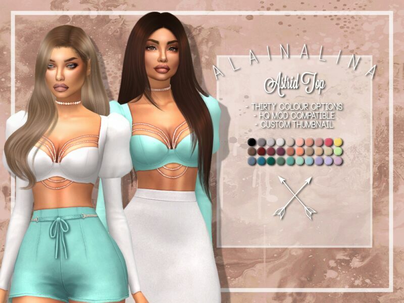 Astrid TOP By Alainalina 1 Astrid TOP By Alainalina Sims 4 CC