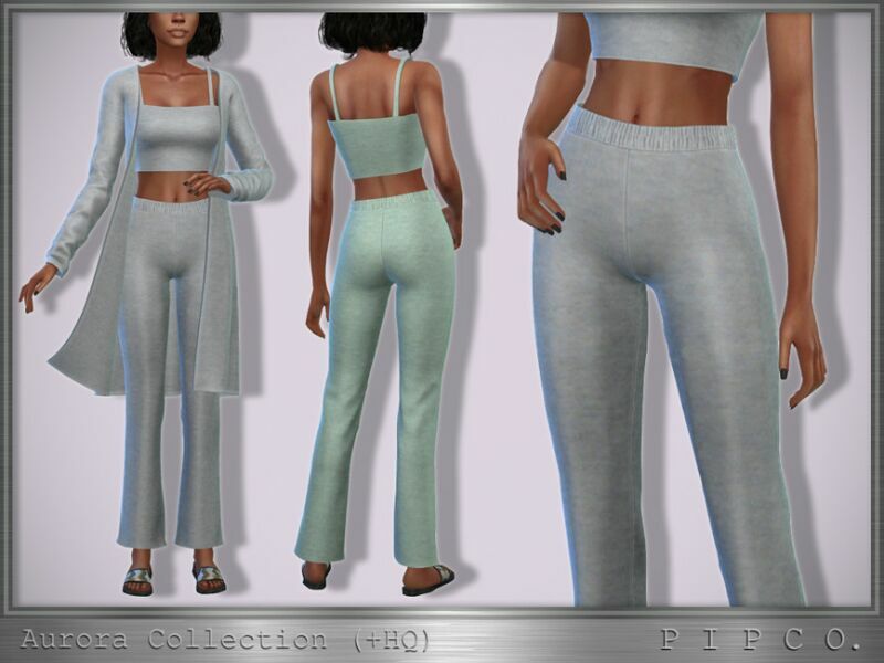 Aurora Pants. By Pipco 1 Aurora Pants. By Pipco Sims 4 CC