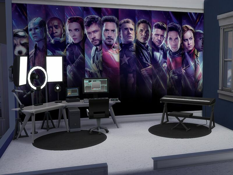 Avengers Walls By Meleilish 1 Avengers Walls By Meleilish Sims 4 CC