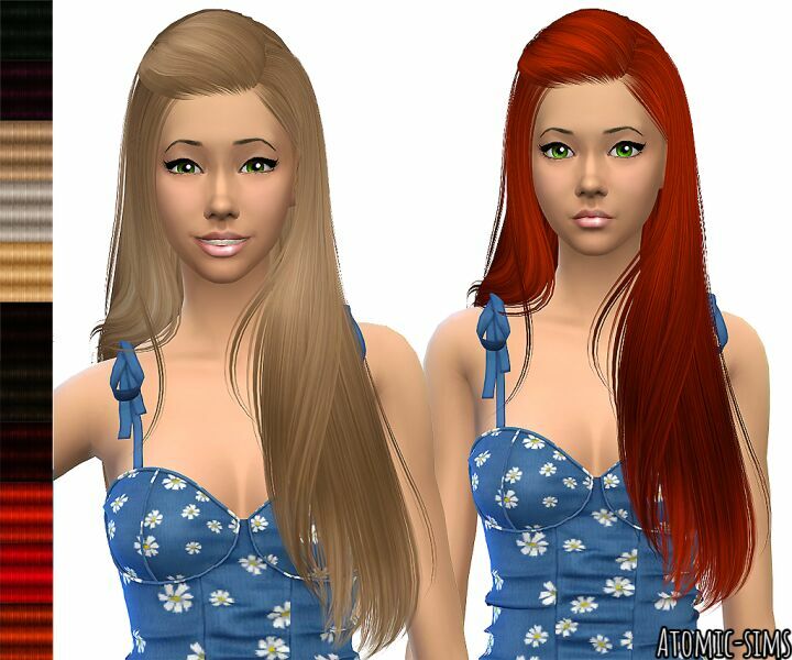 B-Flysims Hair 099 Retexture By Atomic-Sims 1 B-Flysims Hair 099 Retexture By Atomic-Sims Sims 4 CC
