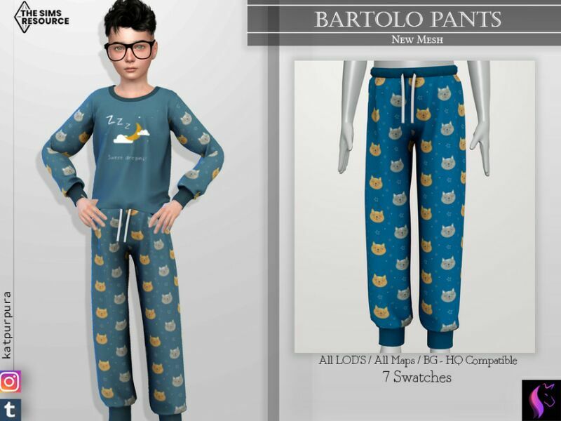 Bartolo Pants By Katpurpura 1 Bartolo Pants By Katpurpura Sims 4 CC