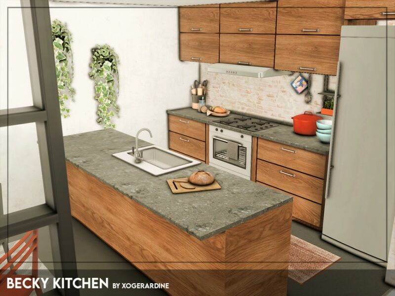 Becky Kitchen (TSR Only CC) By Xogerardine 1 Becky Kitchen (TSR Only CC) By Xogerardine Sims 4 CC