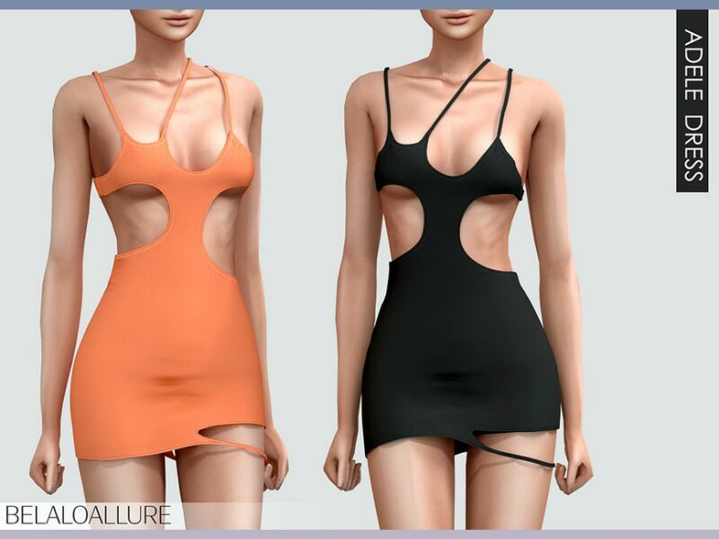 Belaloallure_Adele MIN Dress (Patreon) By Belal1997 1 Belaloallure_Adele MIN Dress (Patreon) By Belal1997 Sims 4 CC