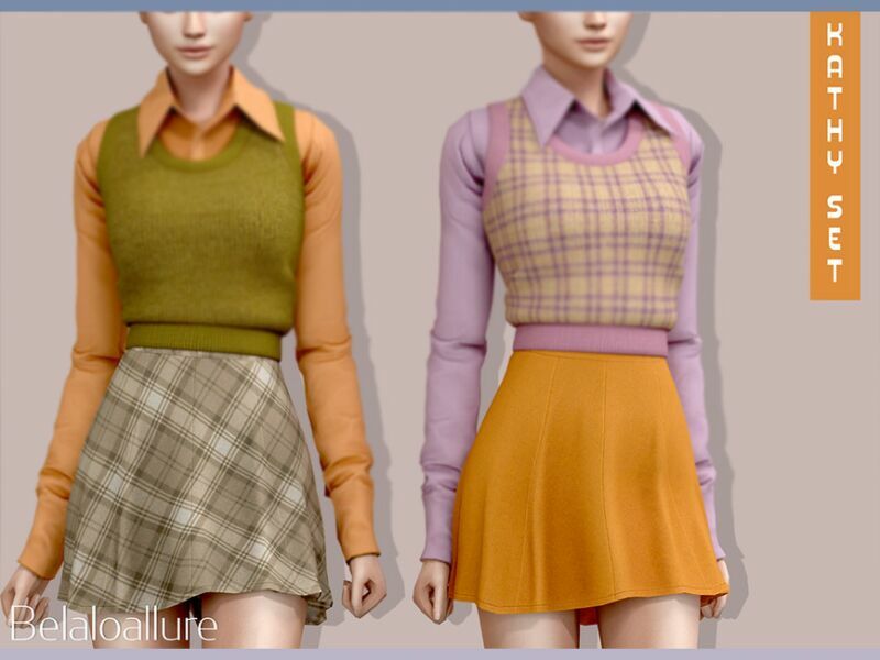Belaloallure_Kathy Mini Skirt(Patreon) By Belal1997 1 Belaloallure_Kathy Mini Skirt(Patreon) By Belal1997 Sims 4 CC