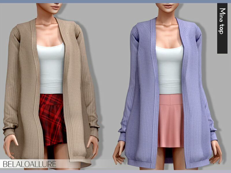 Belaloallure_Mina Wool TOP (Patreon) By Belal1997 1 Belaloallure_Mina Wool TOP (Patreon) By Belal1997 Sims 4 CC