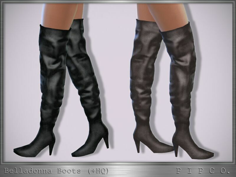 Belladonna Boots. By Pipco 1 Belladonna Boots. By Pipco Sims 4 CC