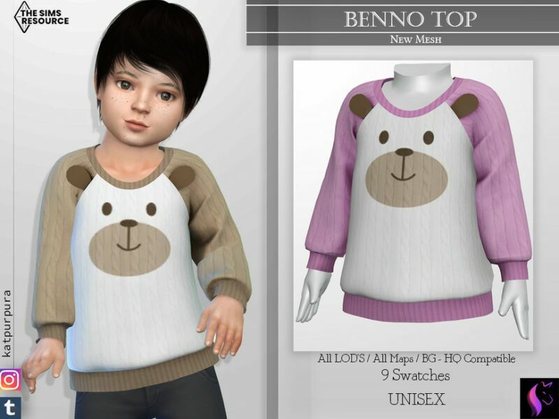 Benno TOP By Katpurpura 1 Benno TOP By Katpurpura Sims 4 CC