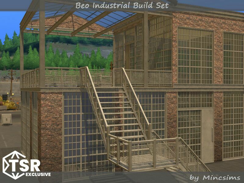 BEO Industrial Build SET 1 BEO Industrial Build SET Sims 4 CC
