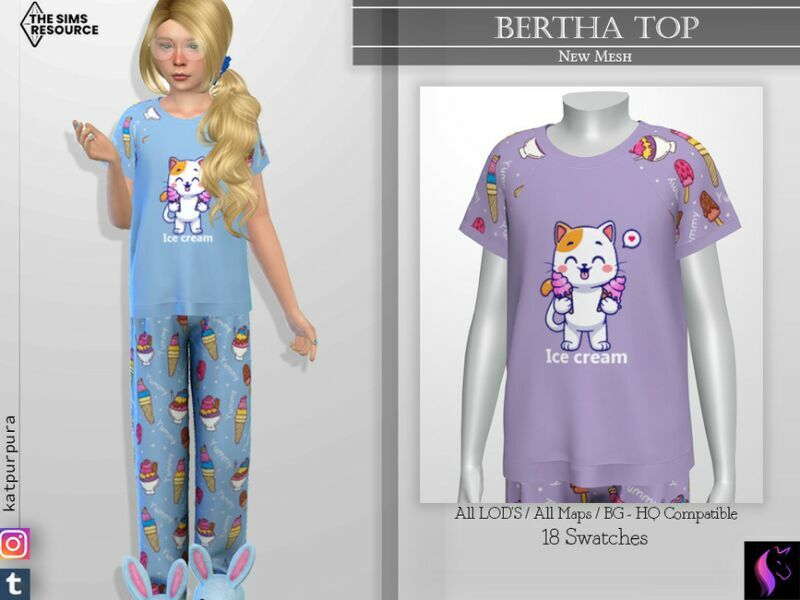 Bertha TOP By Katpurpura 1 Bertha TOP By Katpurpura Sims 4 CC