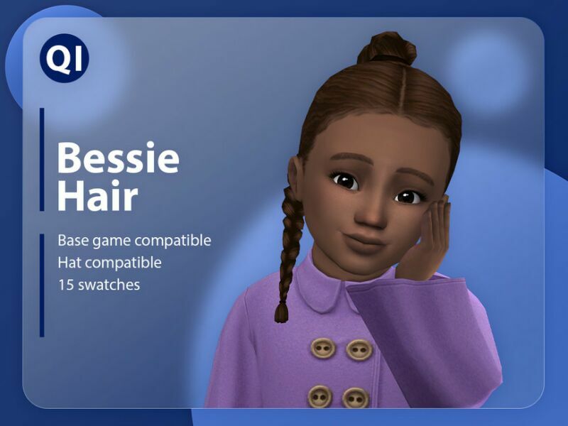 Bessie Hair By Qicc 1 Bessie Hair By Qicc Sims 4 CC