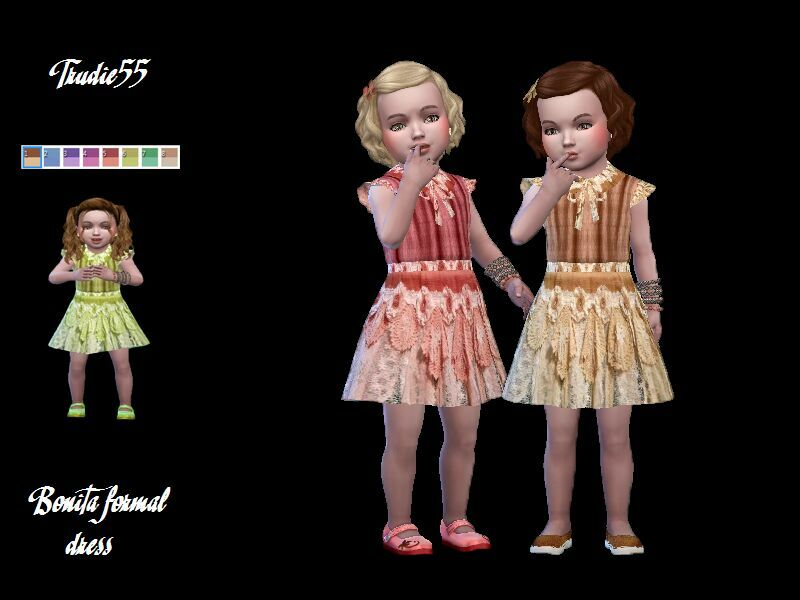 Bonita Formal Dress By Trudieopp 1 Bonita Formal Dress By Trudieopp Sims 4 CC