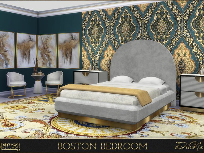 Boston Bedroom By Dianasims 2 sims 4 cc boston bedroom by dianasims 6