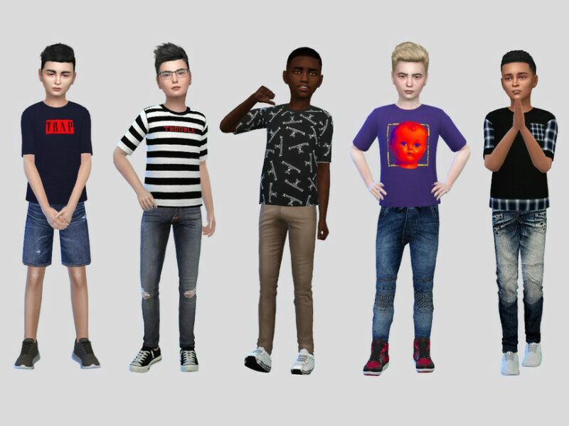 Boys TEE I By Mclaynesims 1 Boys TEE I By Mclaynesims Sims 4 CC