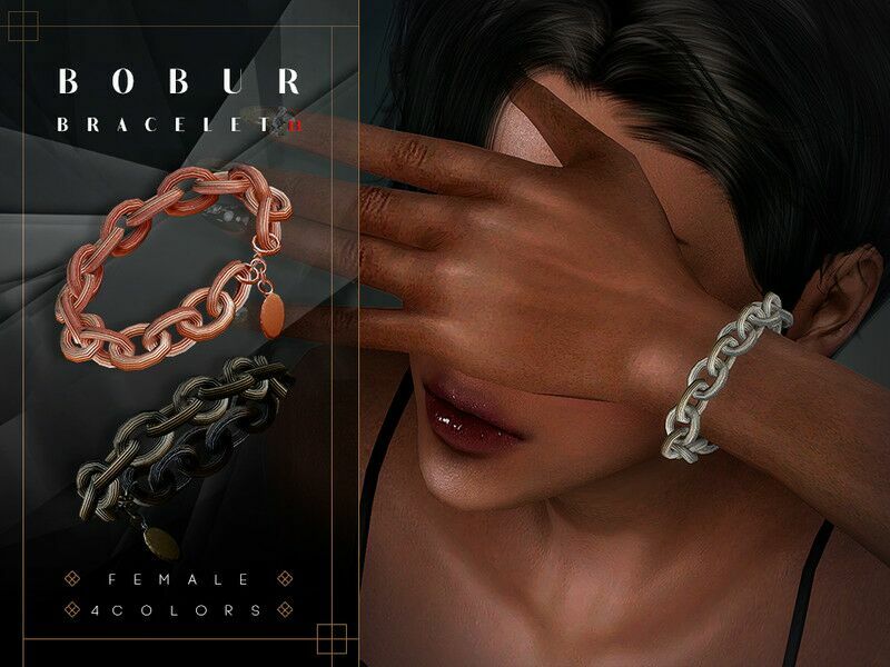 Bracelet With Fluted Chains / Accessories 1 Bracelet With Fluted Chains / Accessories Sims 4 CC