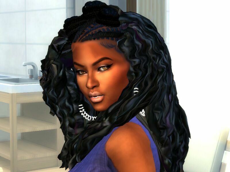 Braided Wavy Wonder By Drteekaycee 4 sims 4 cc braided wavy wonder by drteekaycee 2