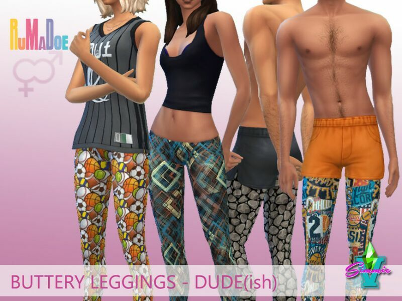 Buttery Unisex Leggings Dude By Simmiev 1 Buttery Unisex Leggings Dude By Simmiev Sims 4 CC