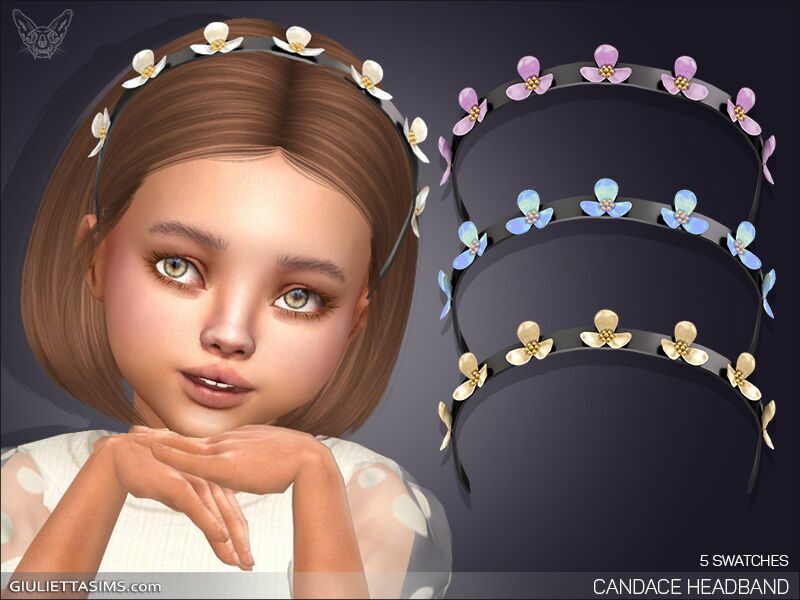 Candace Headband For Toddlers By Giulietta 1 Candace Headband For Toddlers By Giulietta Sims 4 CC