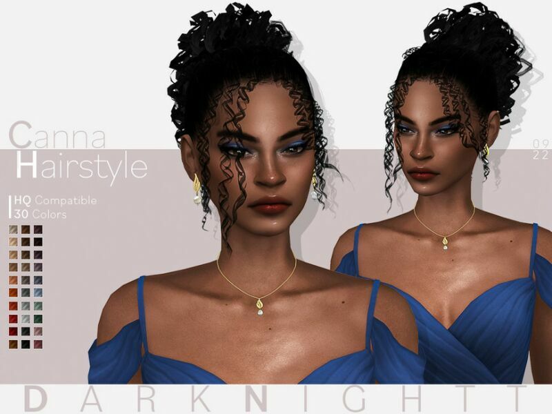 Canna Hairstyle By Darknightt 1 Canna Hairstyle By Darknightt Sims 4 CC