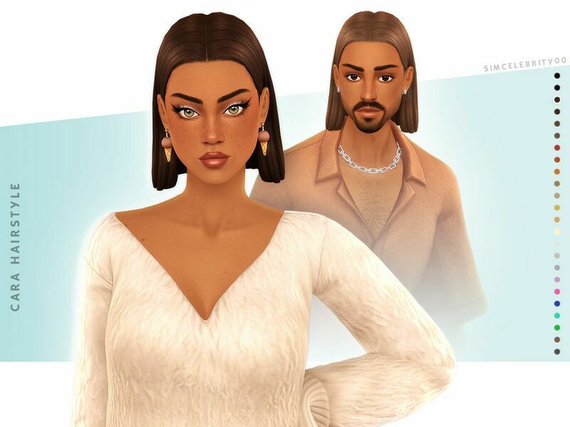 Cara Hairstyle 1 Cara Hairstyle Sims 4 CC
