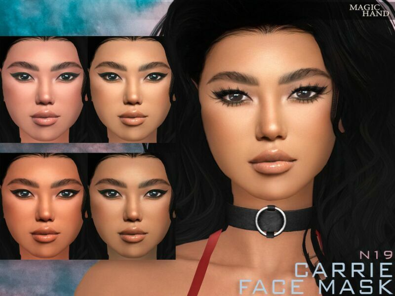Carrie Face Mask N19 By Magichand 1 Carrie Face Mask N19 By Magichand Sims 4 CC