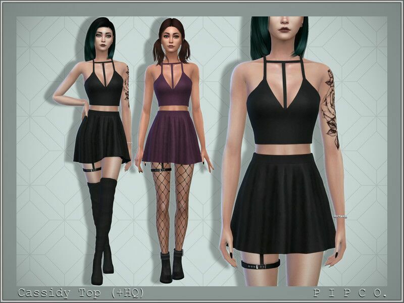 Cassidy TOP. By Pipco 1 Cassidy TOP. By Pipco Sims 4 CC
