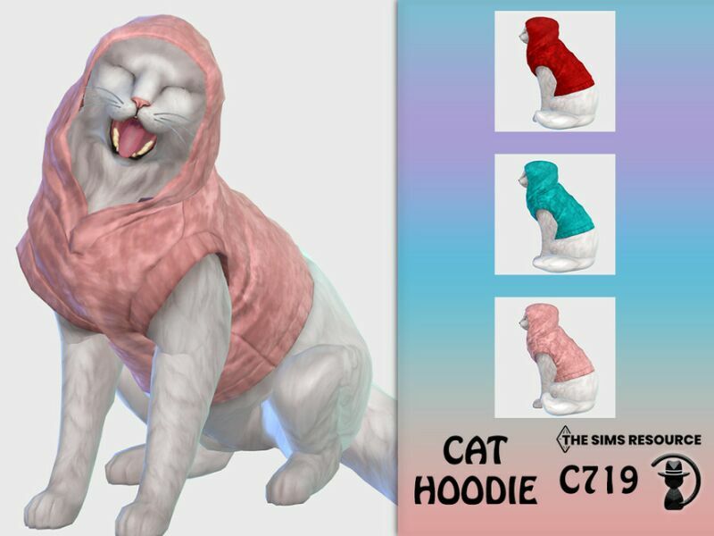 CAT Hoodie C719 By Turksimmer 1 CAT Hoodie C719 By Turksimmer Sims 4 CC