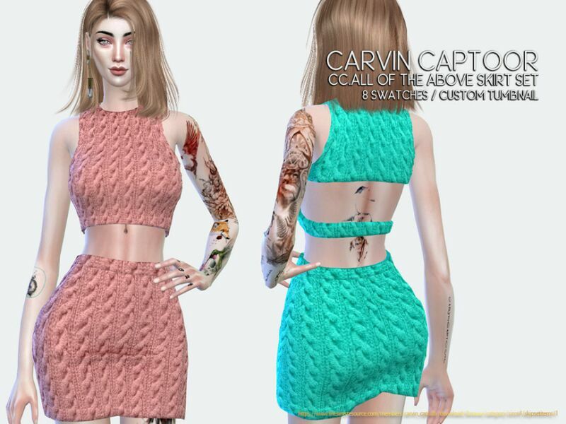 Cc.all Of The Above Skirt SET 1 Cc.all Of The Above Skirt SET Sims 4 CC