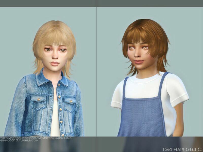 Child Hair G64C By Daisy-Sims 1 Child Hair G64C By Daisy-Sims Sims 4 CC