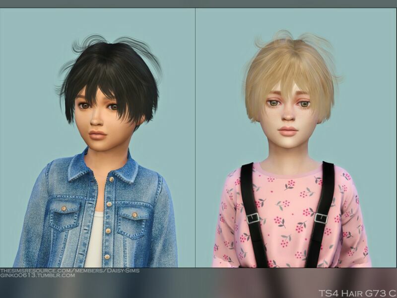 Child Hair G73C By Daisy-Sims 1 Child Hair G73C By Daisy-Sims Sims 4 CC
