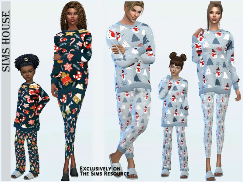 Children’S Christmas Pajamas Bottom 3 sims 4 cc childrens christmas pajamas bottom 3