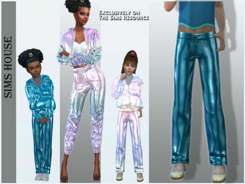 Children’S Holographic Pants 1 Children’S Holographic Pants Sims 4 CC