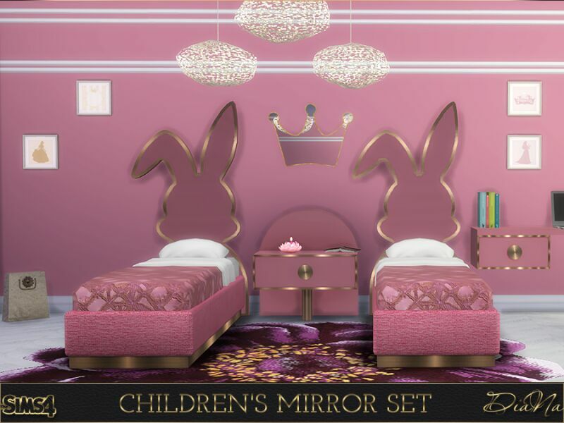 Children’S Mirror SET By Dianasims 5 sims 4 cc childrens mirror set by dianasims 3