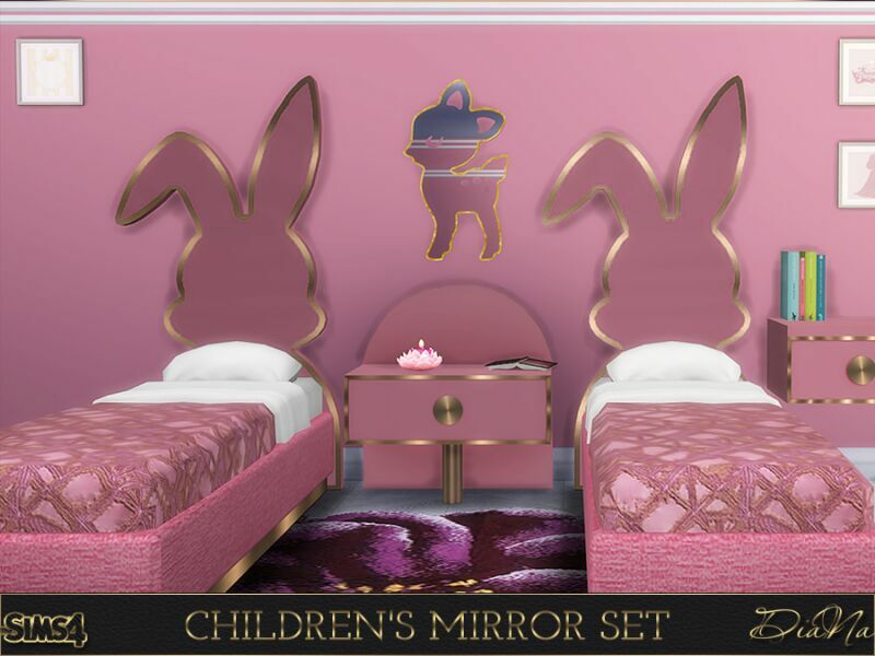 Children’S Mirror SET By Dianasims 4 sims 4 cc childrens mirror set by dianasims 4