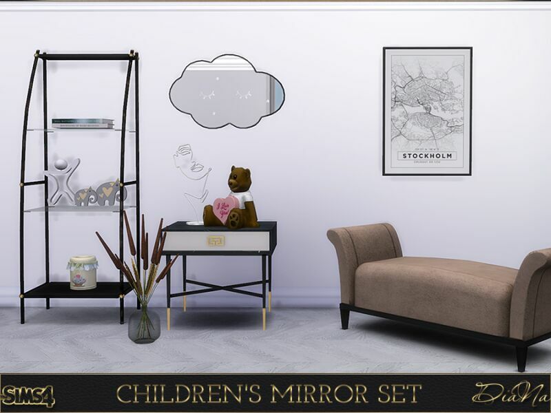 Children’S Mirror SET By Dianasims 2 sims 4 cc childrens mirror set by dianasims 6