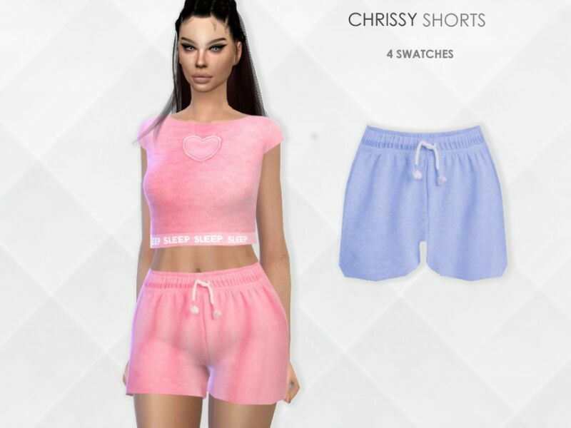 Chrissy Shorts By Puresim 1 Chrissy Shorts By Puresim Sims 4 CC
