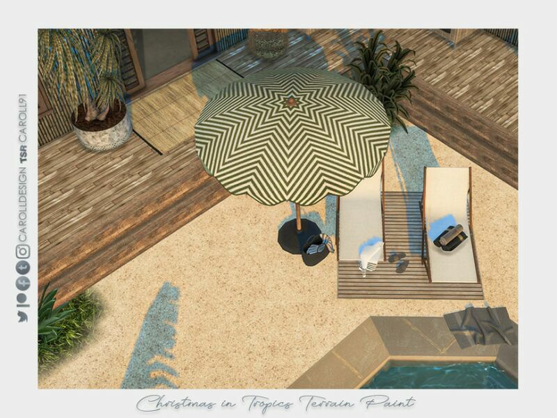Christmas In Tropics Terrain Paint By Caroll91 1 Christmas In Tropics Terrain Paint By Caroll91 Sims 4 CC