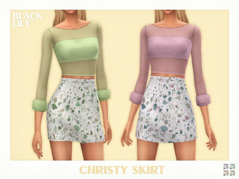 Christy Skirt 1 Christy Skirt Sims 4 CC