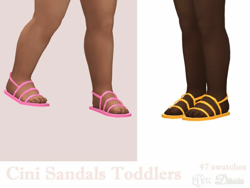 Cini Sandals Toddlers By Dissia 1 Cini Sandals Toddlers By Dissia Sims 4 CC