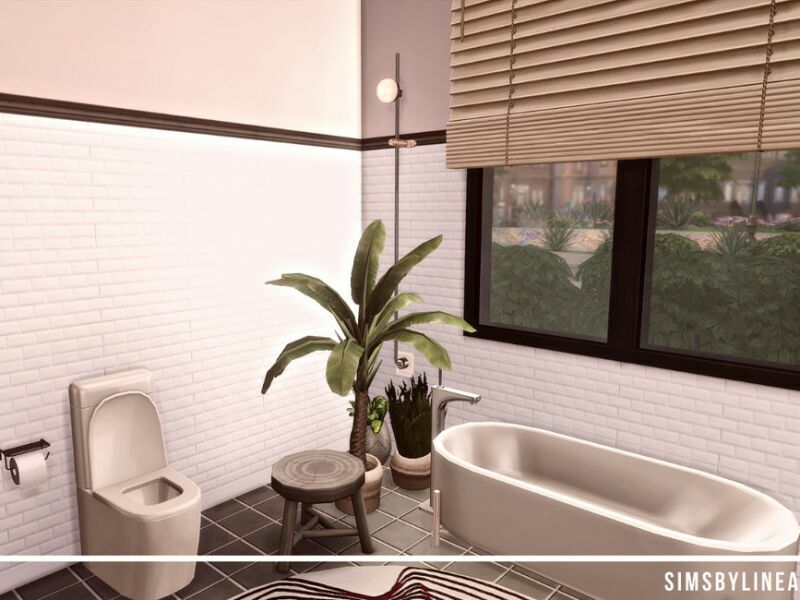 sims 4 cc city bungalow bathroom by simsbylinea 2