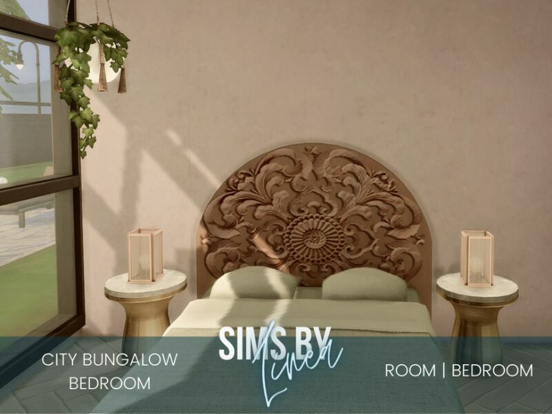 City Bungalow Bedroom By Simsbylinea 1 City Bungalow Bedroom By Simsbylinea Sims 4 CC