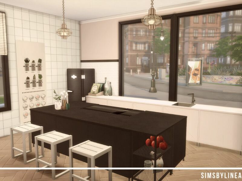 City Bungalow Kitchen By Simsbylinea 3 sims 4 cc city bungalow kitchen by simsbylinea 3