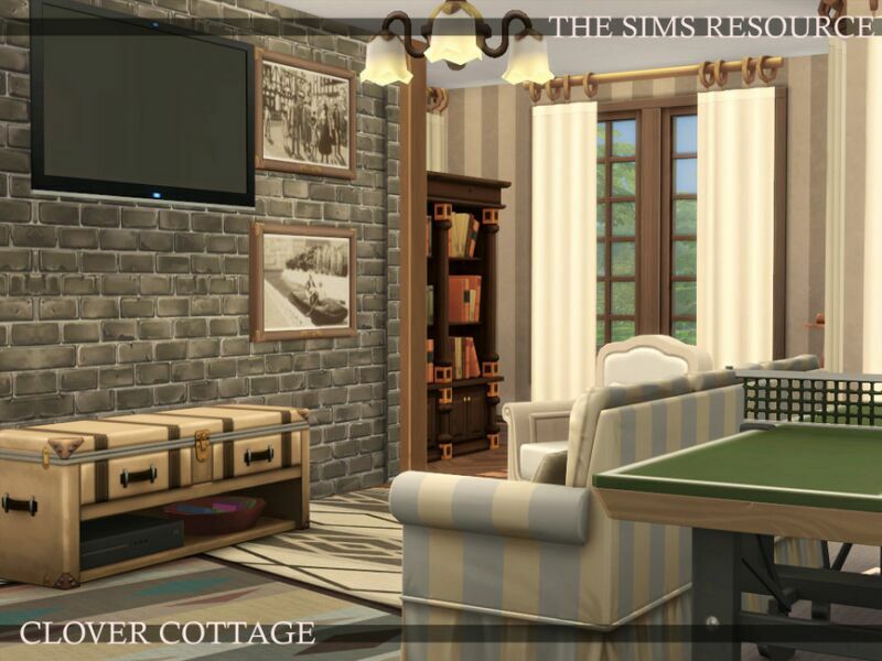 Clover Cottage | Nocc By Simzmora 4 sims 4 cc clover cottage nocc by simzmora 5