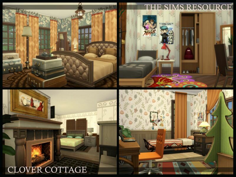 Clover Cottage | Nocc By Simzmora 2 sims 4 cc clover cottage nocc by simzmora 7