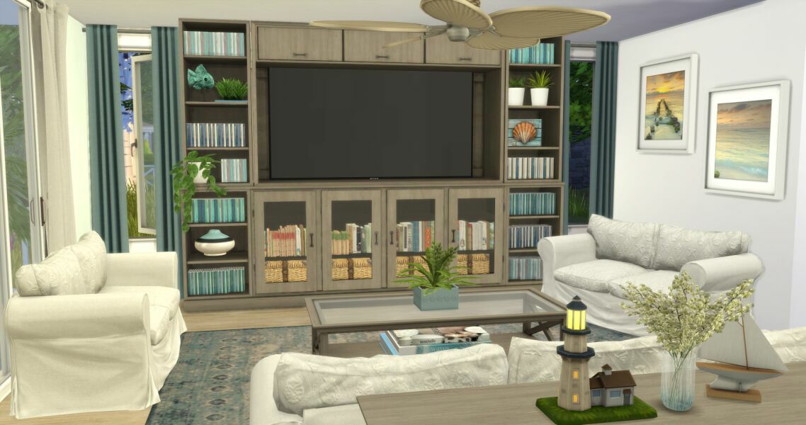 Coastal Beach House – CC Build By Similebuilds 11 sims 4 cc coastal beach house cc build by similebuilds 2