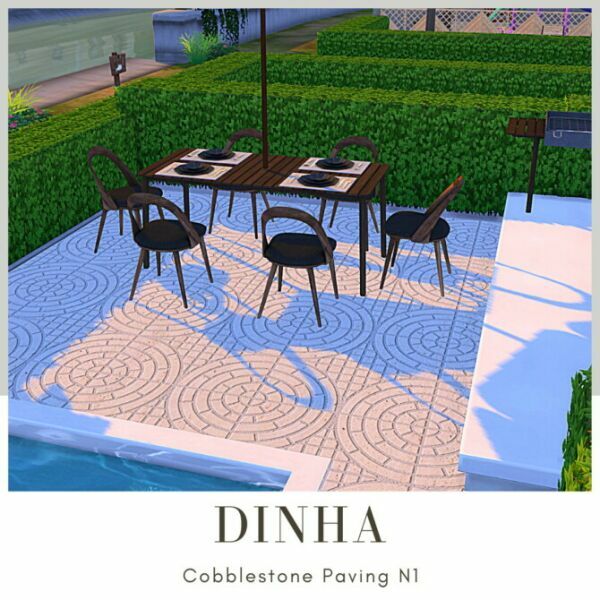Cobblestone Paving N1 1 Cobblestone Paving N1 Sims 4 CC