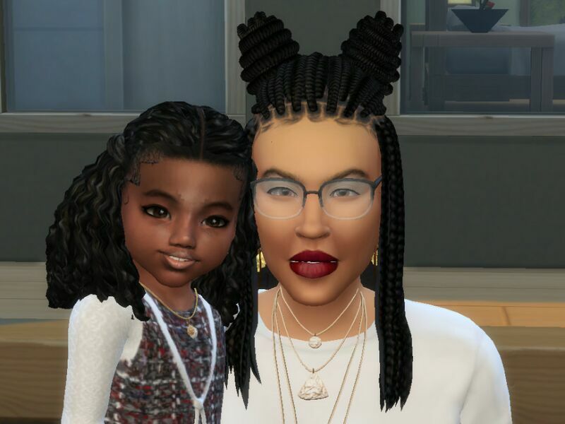 Coily Twisted Back ~ Toddler Base Compatible By Drteekaycee 2 sims 4 cc coily twisted back toddler base compatible by drteekaycee 3