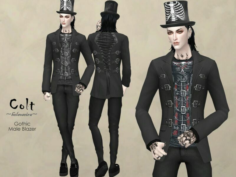 Colt – Blazer Suit By Helsoseira 1 Colt – Blazer Suit By Helsoseira Sims 4 CC