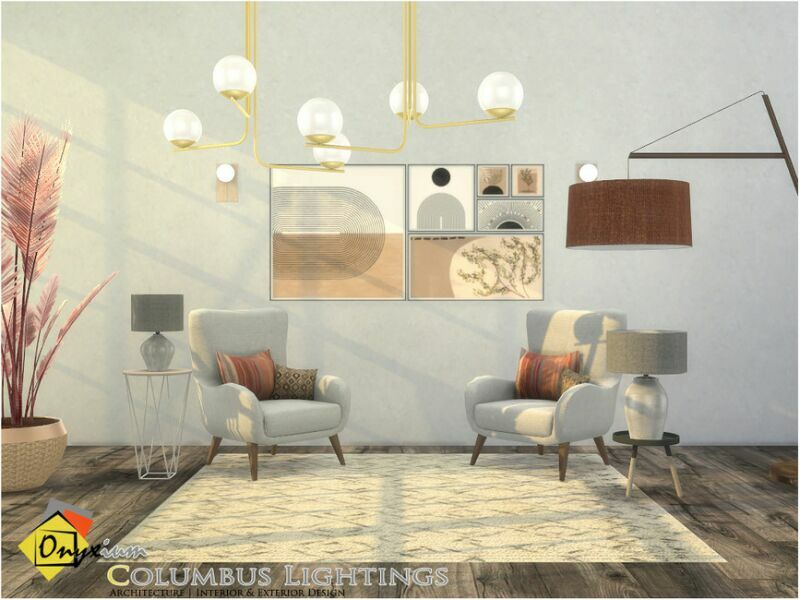 Columbus Lightings By Onyxium 1 Columbus Lightings By Onyxium Sims 4 CC